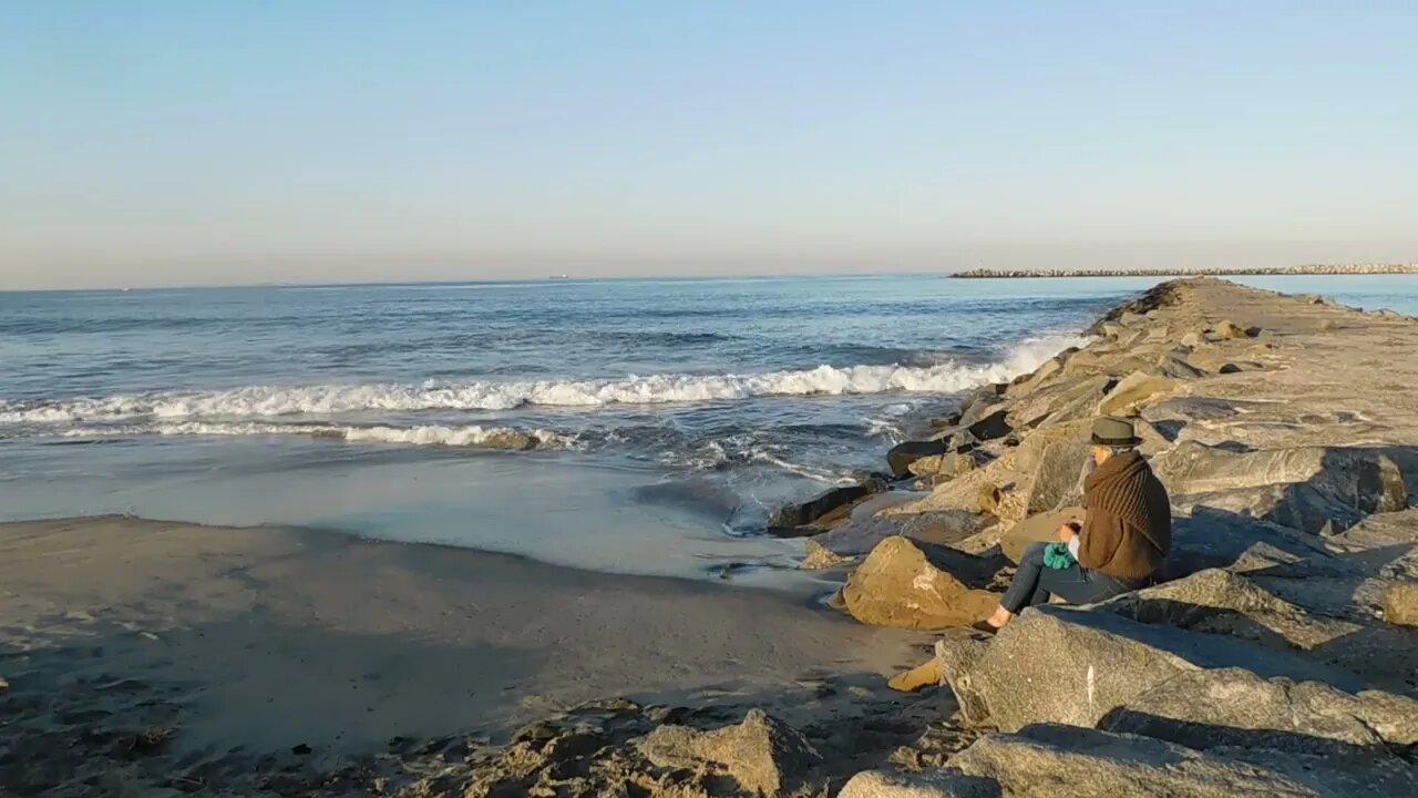 Knitting by the ocean #knitting #meditation #beachlife