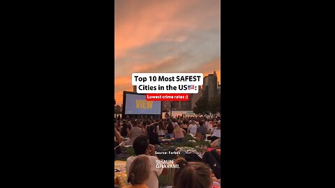 The safest cities in America 🇺🇸