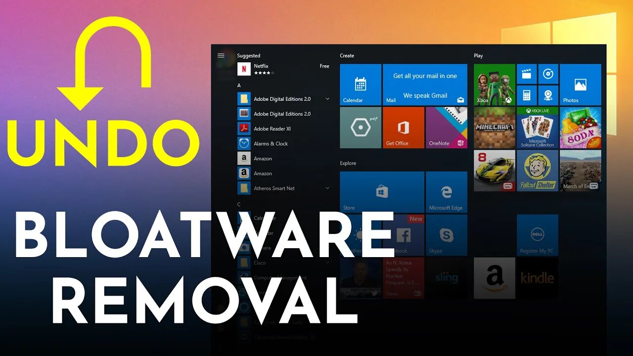 How to Add Bloatware Back ?! | Undo Bloatware Removal