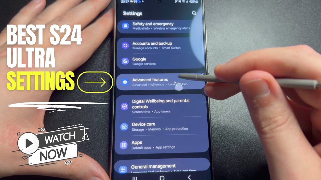 Samsung Galaxy S24 Ultra Best Settings | DON'T MISS THESE SETTINGS!