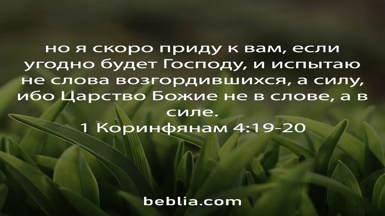 1 Коринфянам 4:19-20 - Священный Библейский Стихи #Библия #Бог #Иисус #церковь [SD]