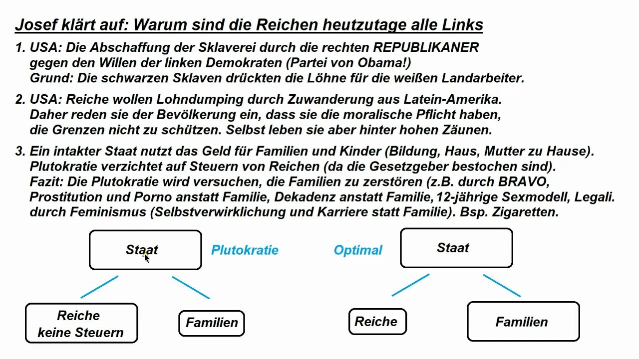 Allgemeinwissen ► Warum sind alle Reichen links?