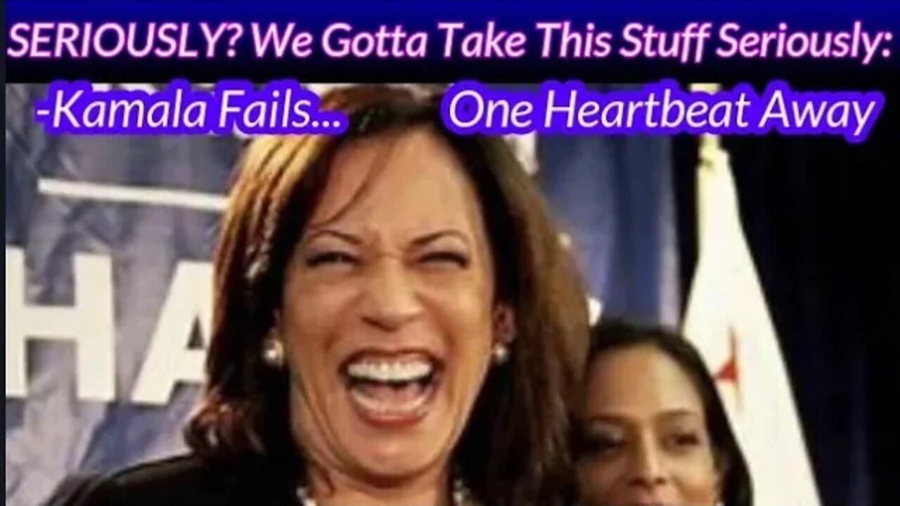 Seriously? "We Gotta Take This Stuff Seriously": Kamala Fails, One Bike Ride Away from Her Dream