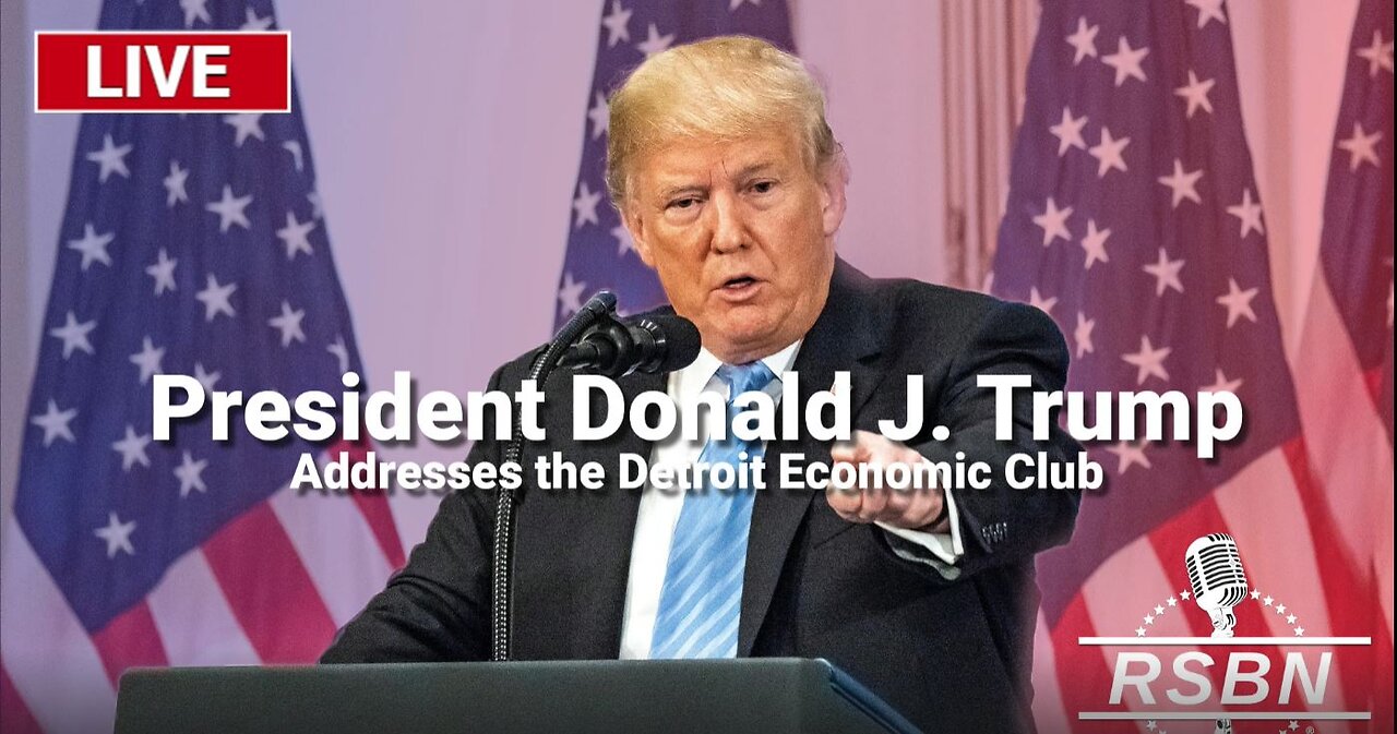 Trump Addresses the Detroit Economic Club - WATCH PARTY! 10.10.2024 - 2pm ET