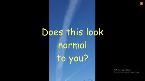 Suspicious Chemtrails