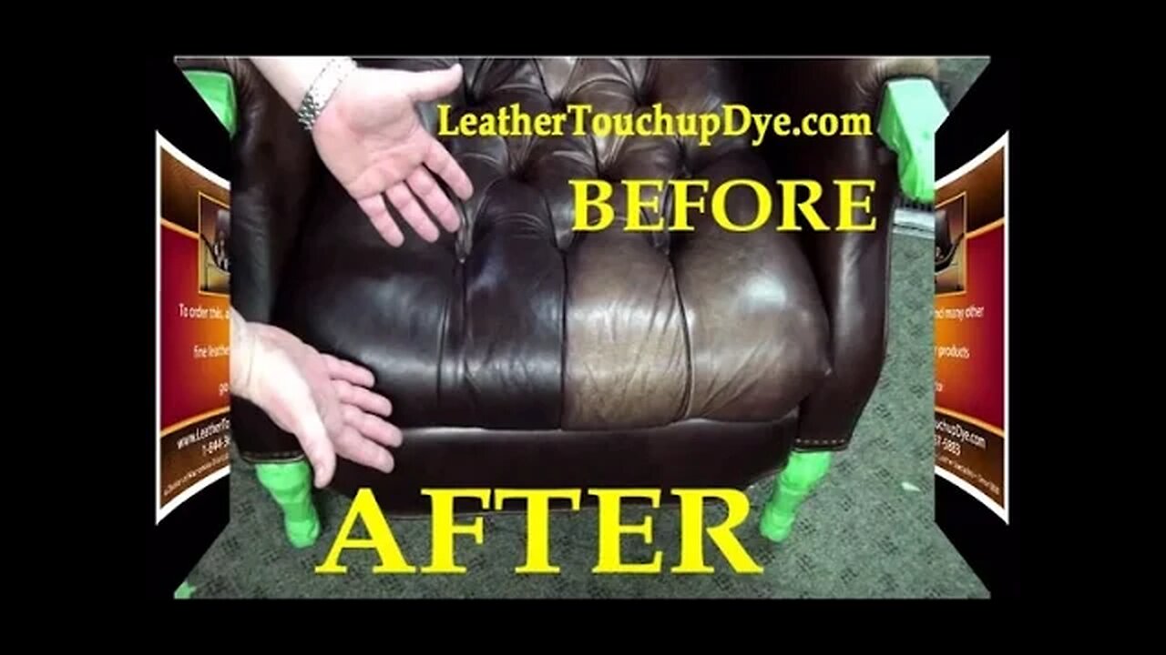 Leather Dye Repair Kit - DIY- Fix Worn and Faded Aniline Leather Chair