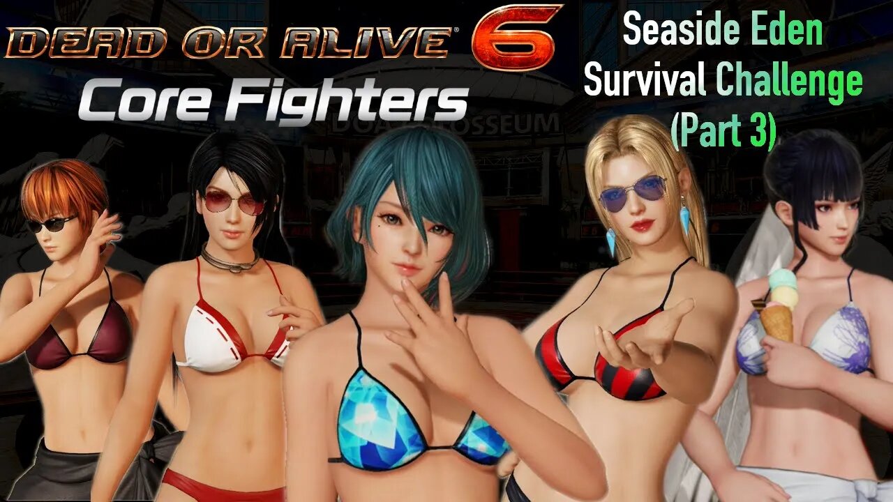 DEAD OR ALIVE 6 - Seaside Eden Survival! [Phase 4, Nyotengu, Momiji, Rachel, Tamaki]