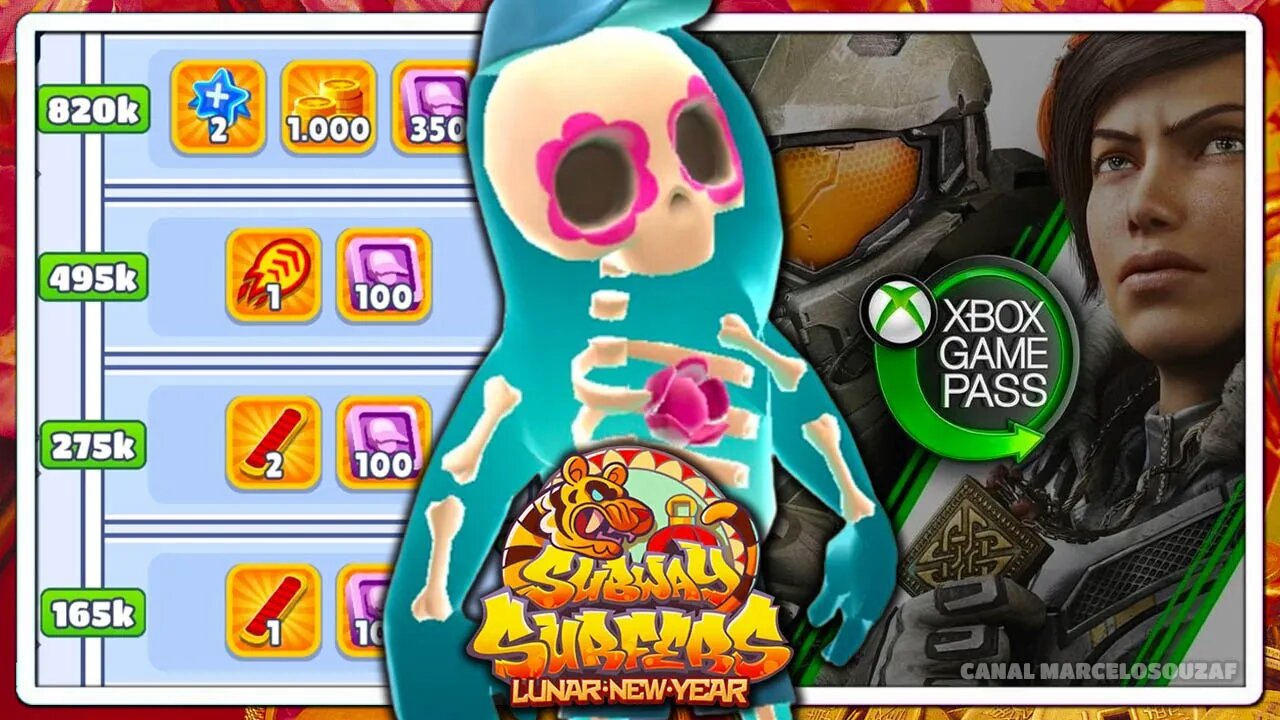 Subway Surfers Ano Novo Lunar 2022 | 25 Milhões com Gamepass | Recorde com Bob the Blob