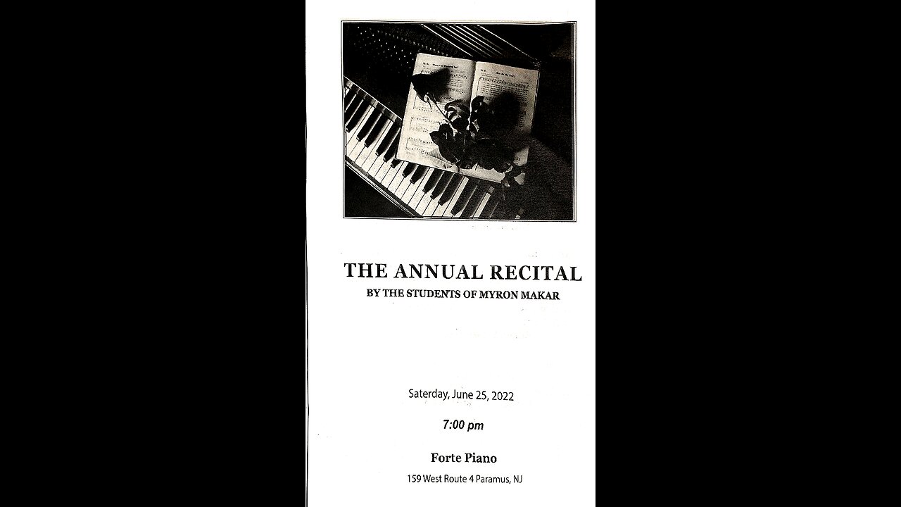 Fortepiano Annual Concert 6.25.2022 #piano#recital