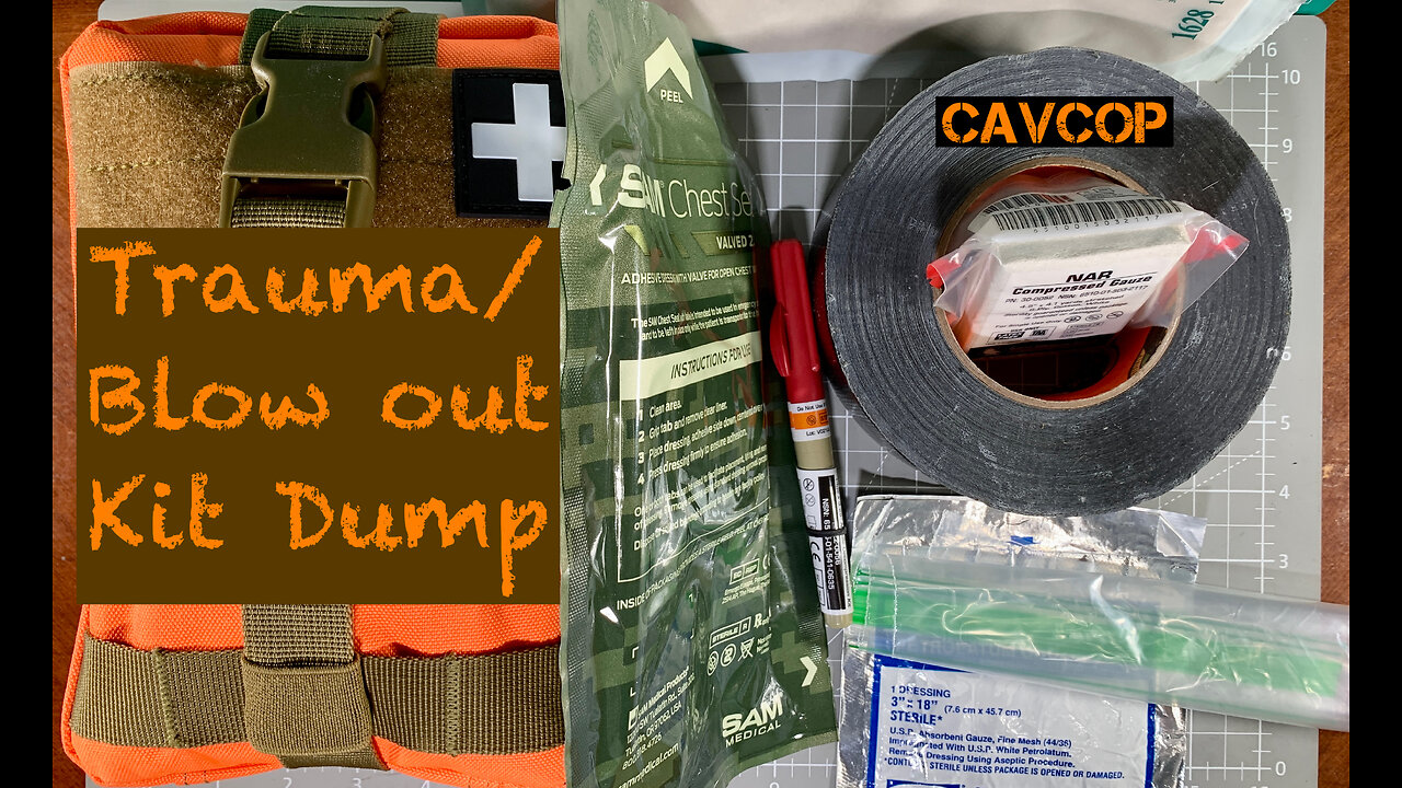 Trauma Blowout Bag Dump