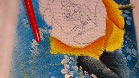 Como pintar em Toalha Rosa Amarela 3