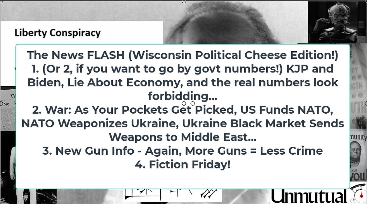 Liberty Conspiracy LIVE 7-5-24! Biden Lies in Wis, Economy Dark, As NATO Hands Ukraine $, GUNS!