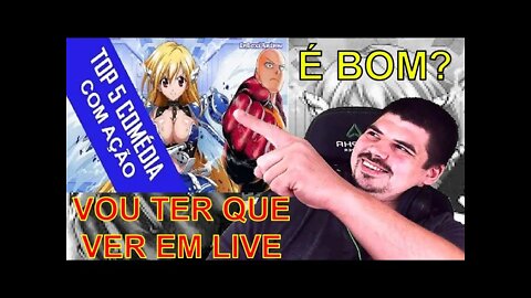 REACT TOP 5 Melhores Animes de Comédia com Ação - Intoxi Anime - MELHOR DO MUNDO