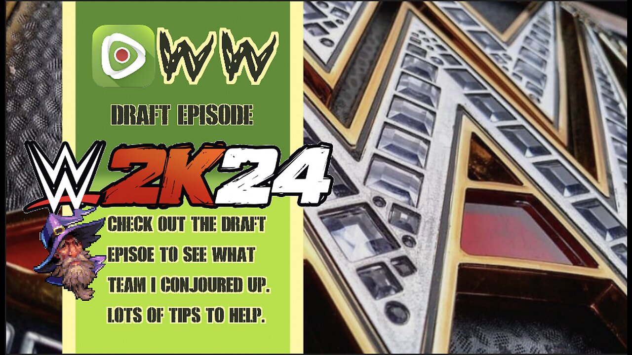 WWE2K24 My GM Mode. DRAFT EPISODE.