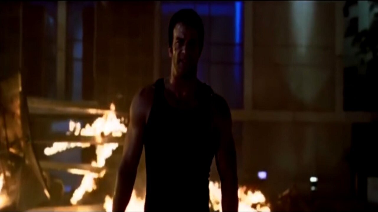 The Punisher - Hell of a workout -strong kid -must work out -out stretched arm -both of them