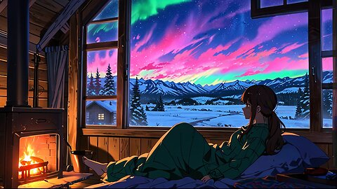 Aurora Flow ✨ Cosmic Lo-fi 🎶 Relaxing Hip Hop Beats for Work, Study & Zen 🎧