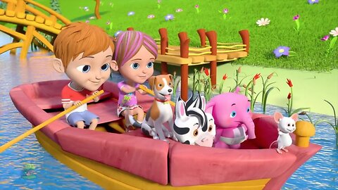 Row Row Row Your Boat | Nursery Rhymes and Kids Songs | Cartoons for Babies by Little Treehouse