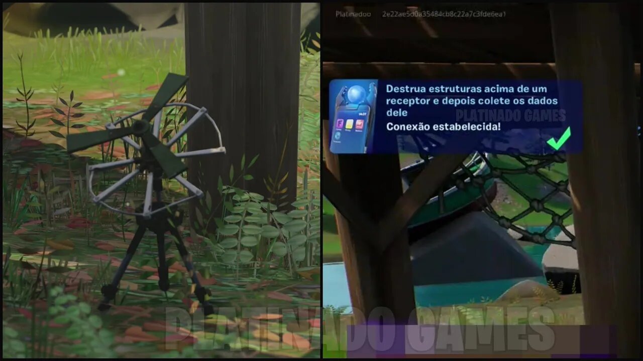 DESTRUA ESTRUTURAS ACIMA DE UM RECEPTOR E DEPOIS COLETE OS DADOS DELE - FORTNITE