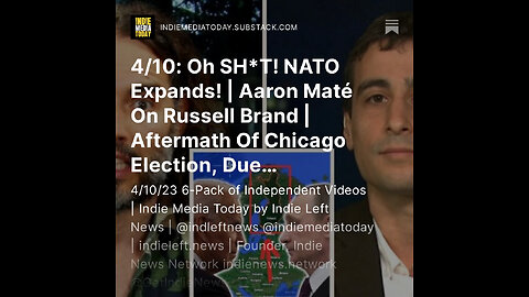 4/10: Oh SH*T! NATO Expands! | Aaron Maté On Russell Brand | Aftermath Of Chicago Election