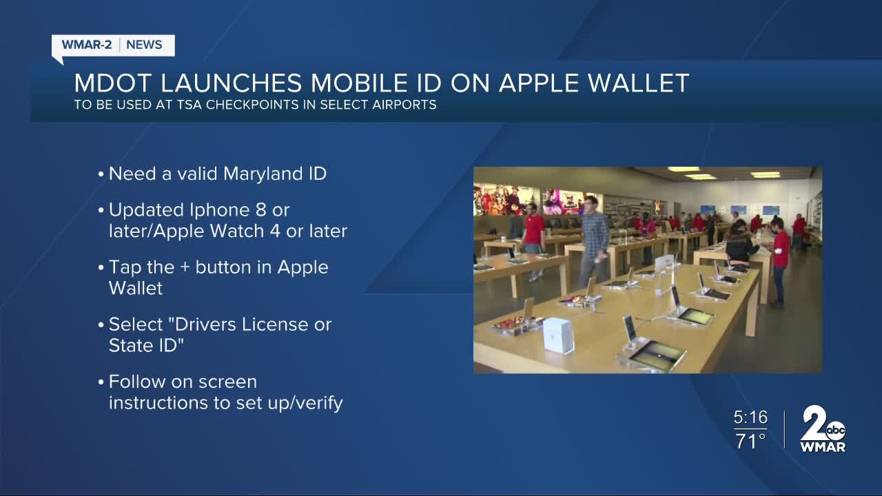 Maryland launches mobile ID on Apple Wallet