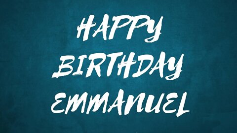 Happy Birthday to Emmanuel - Birthday Wish From Birthday Bash