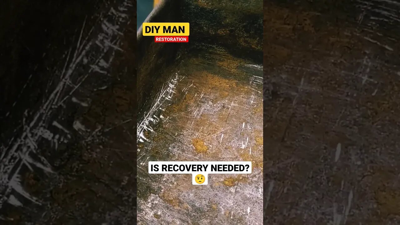 RESTORATION of an old tray in the oven : Watch the full video on our DIY MAN ♂️#shots