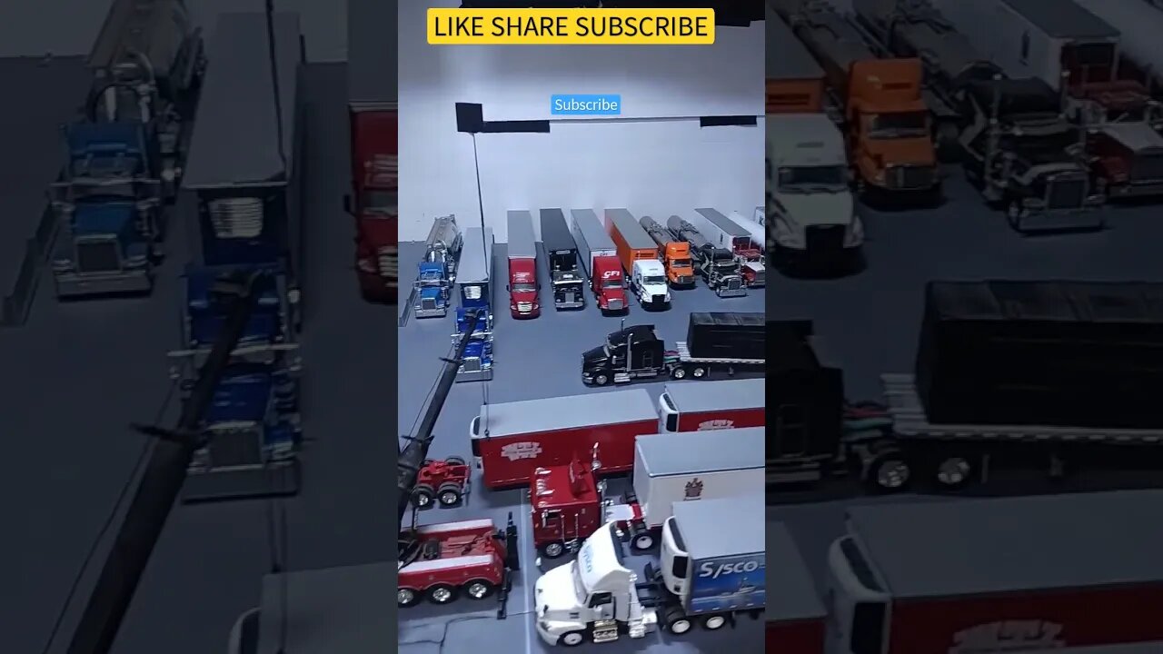 Truck Stop and Heavy Equipment Yard 1/64 Diecast Diorama Had Never Looked Better DCP First Gear