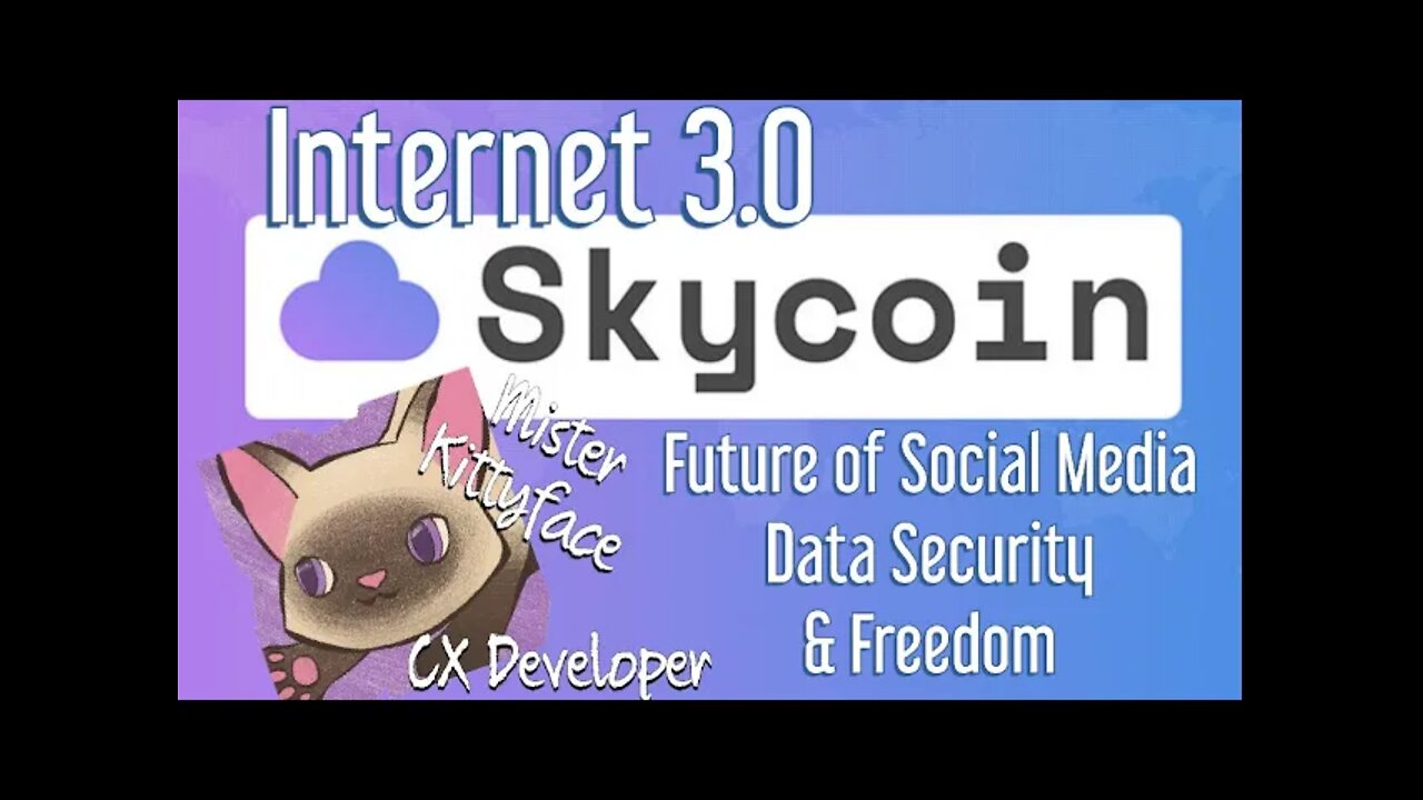 Freedom, Social Media, Internet 3.0 and Skycoin with Mister KittyFace CX Developer Geofffery Kublin