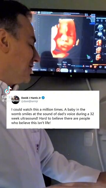 Baby In The Womb Smiles At Dad’s Voice