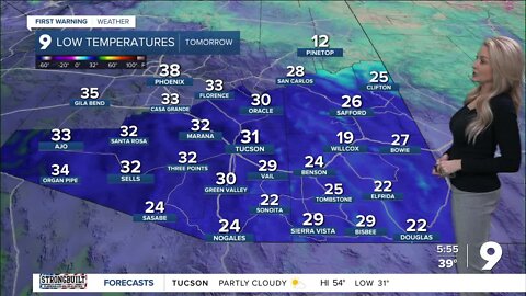 A cold air mass sets in