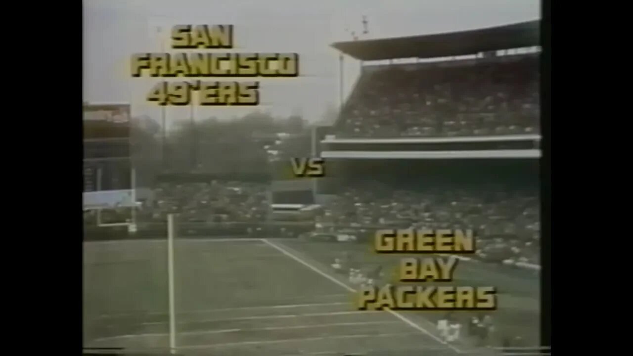 1977-12-18 San Francisco 49ers vs Green Bay Packers