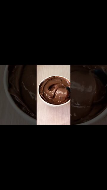 DANETTE DE CHOCOLATE SUPER FÁCIL🍫 😋 | Receitas #Shorts