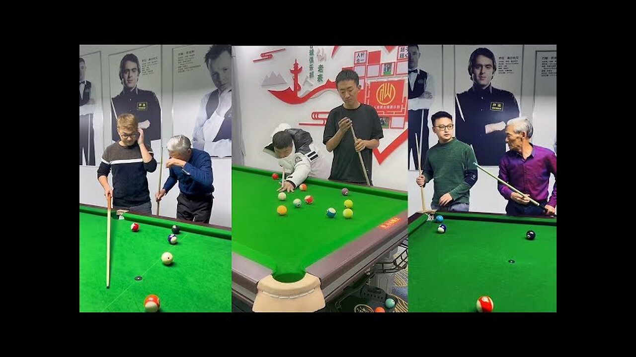 That moment you realize the pool table is the most unpredictable comedian