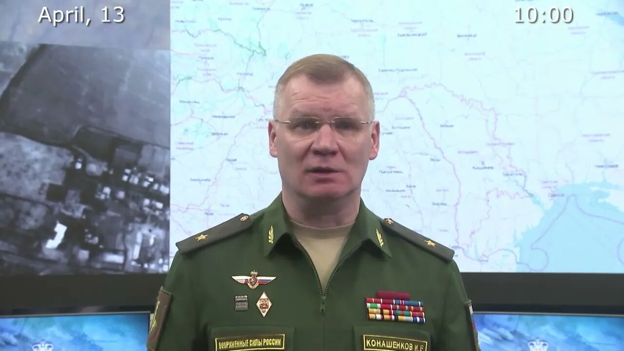 Russia's MoD April 13th Daily Special Military Operation Status Update