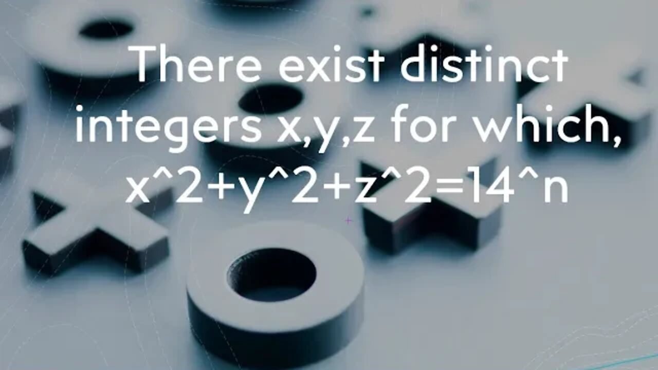 There exist distinct integers x,y,z for which, x^2+y^2+z^2=14^n