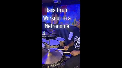 Practicing bass drum articulation