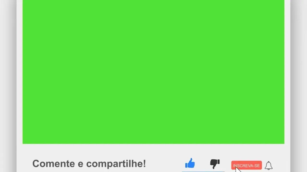 Chroma key botão inscreva-se green screen