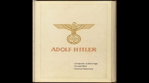 Hitler's Final Political Testament