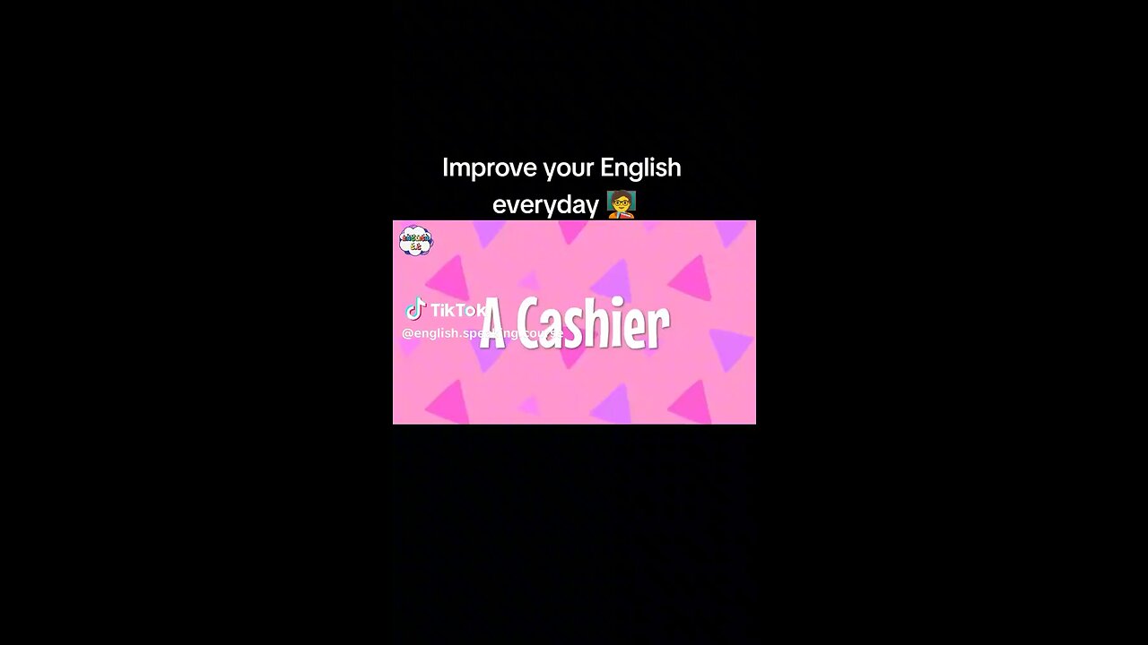 Cashier speaking