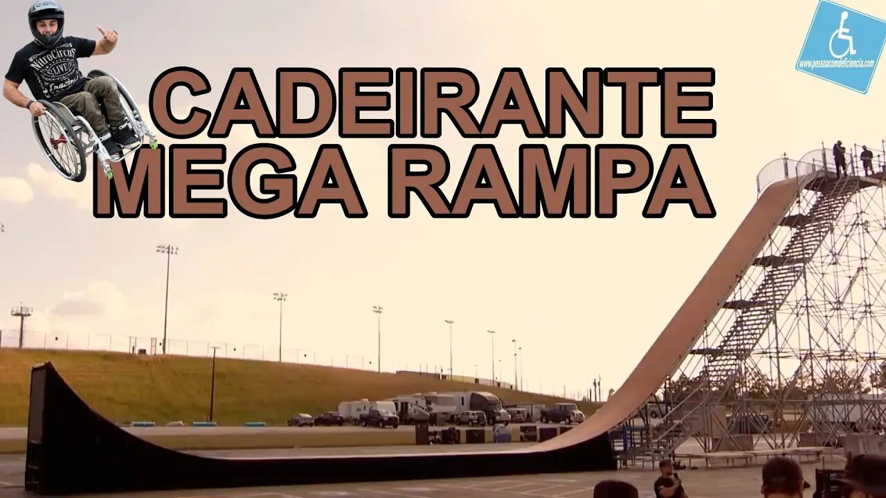 Cadeirante na mega rampa