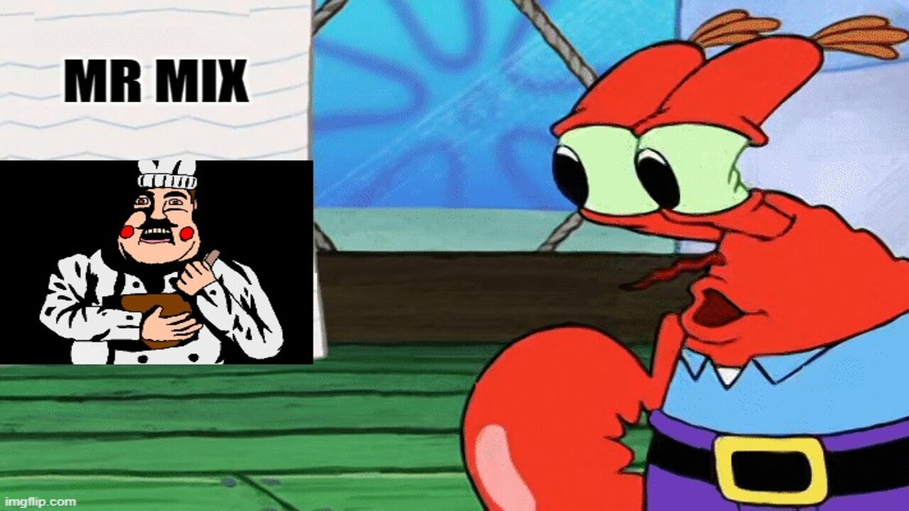 Mr. Krabs tells a story from his days in the navy (Mr Mix)