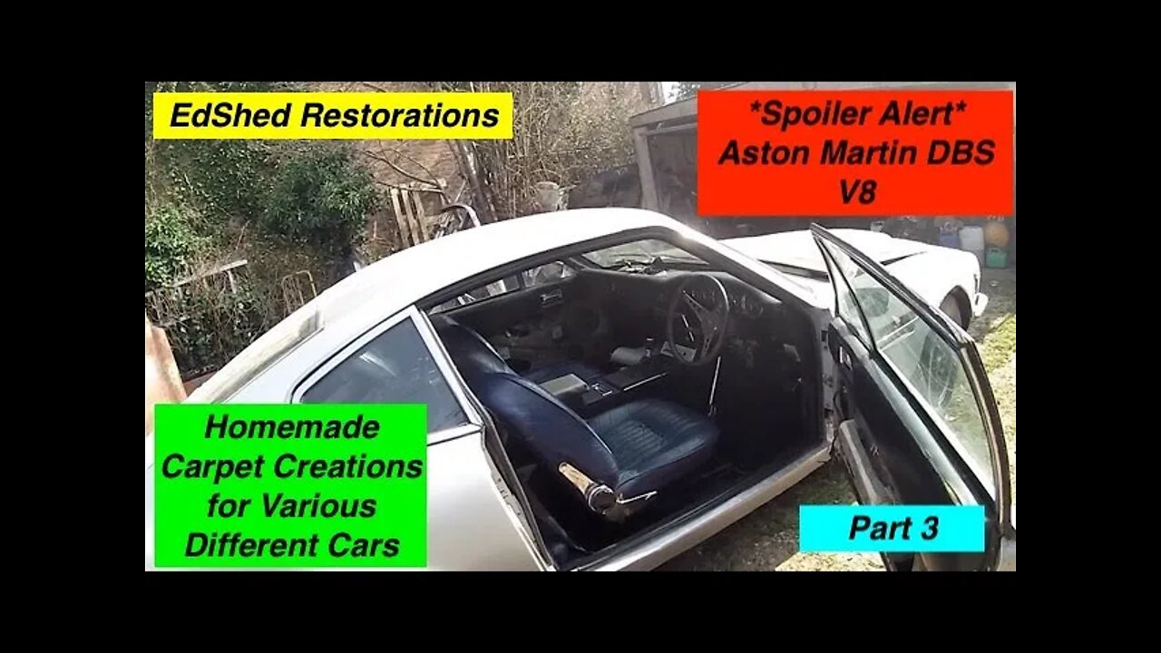 EdShed Restorations Hand Made Carpet Creation for the Jaguar Mk2, E-Type and The Aston Martin Part 3