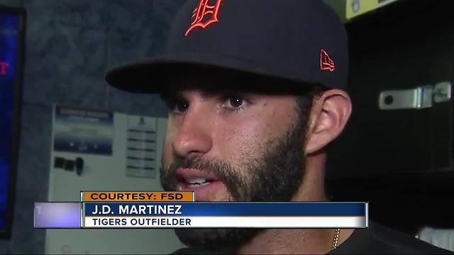 J.D. Martinez's mom texted him when he was pulled from the game
