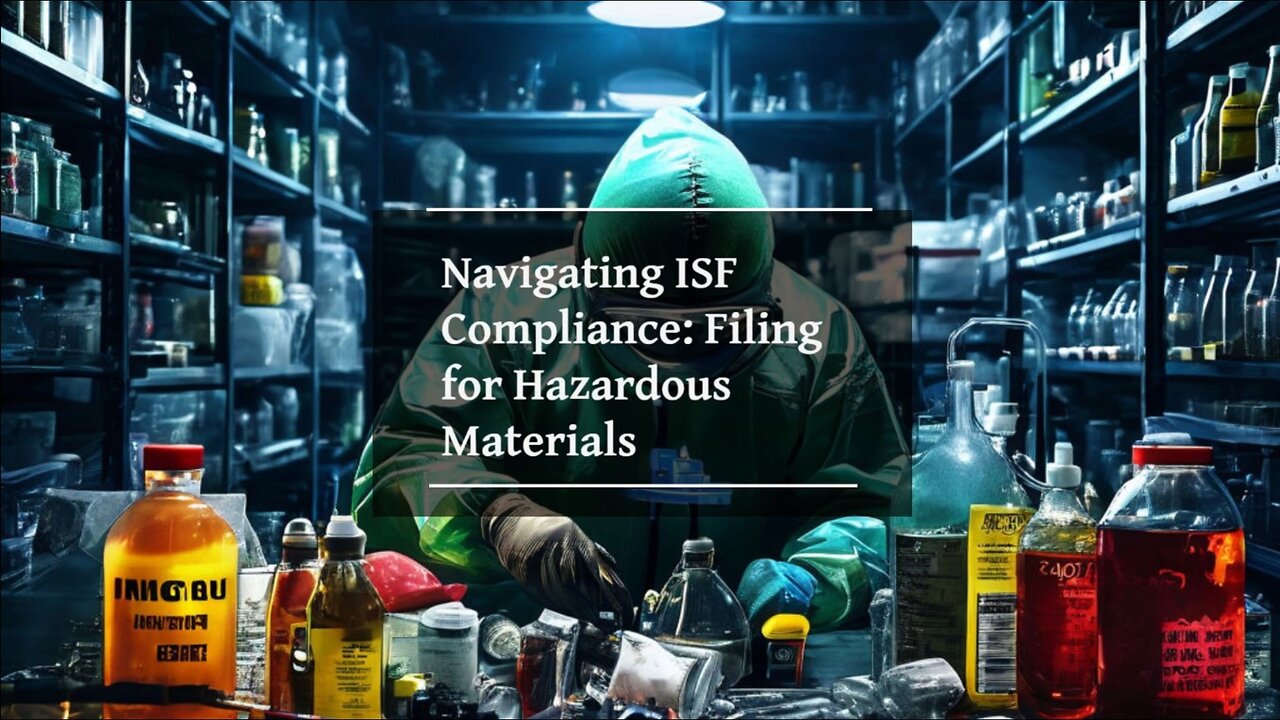 "Understanding ISF Requirements: Hazardous Materials and Customs Compliance"