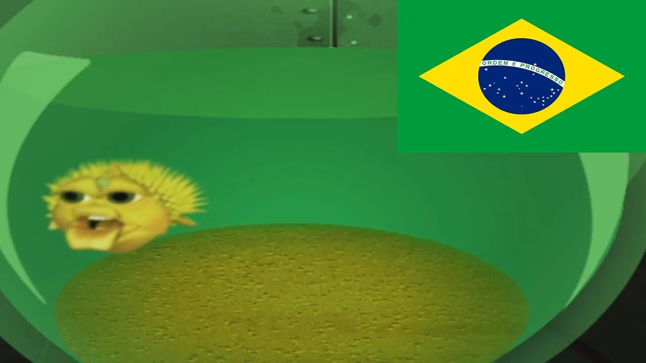 Peixe Baiacu Amarelo cantando dublado (Yellow Puffer fish singing in PT-BR) #shorts