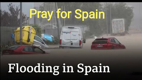 Heavy rainfall in Spain cause flooding situation