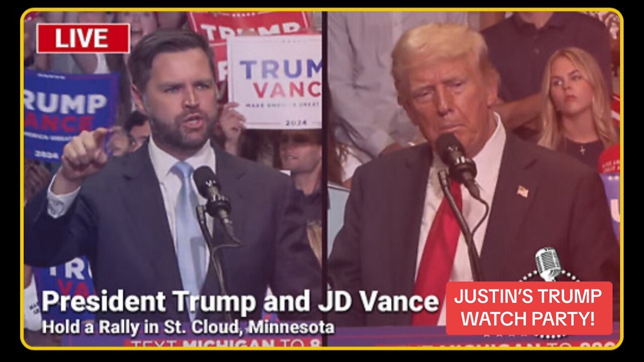 LIVE: President Trump and JD Vance Hold a Rally in St. Cloud, Minnesota - 7/27/24