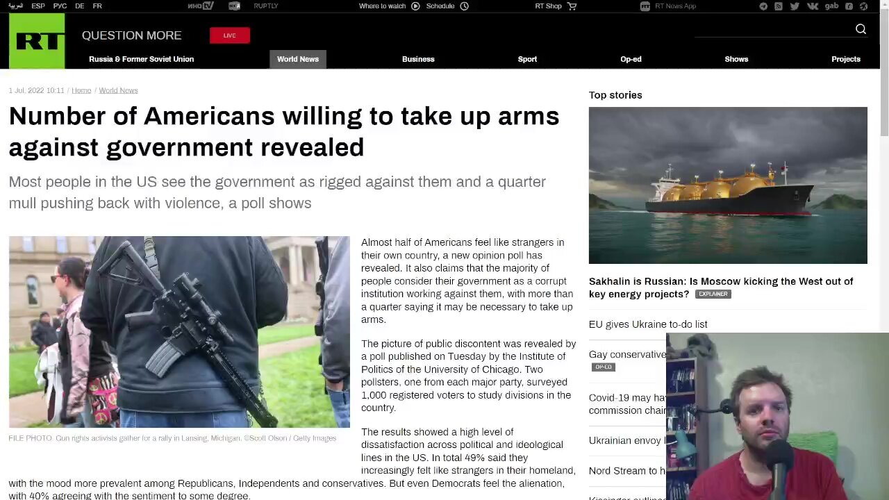 Americans willing to arm up against government, potentially even Democrats and former Democrats