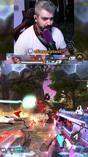 pusheando full W 🤭😂🤩 si salió! #apex #apexlegends #eliasprotest