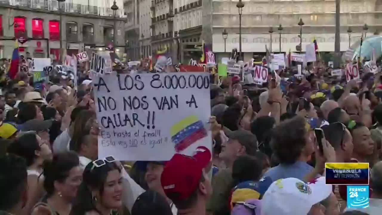 Oposición protestó en Venezuela y otras ciudades del mundo contra los resultados de las elecciones